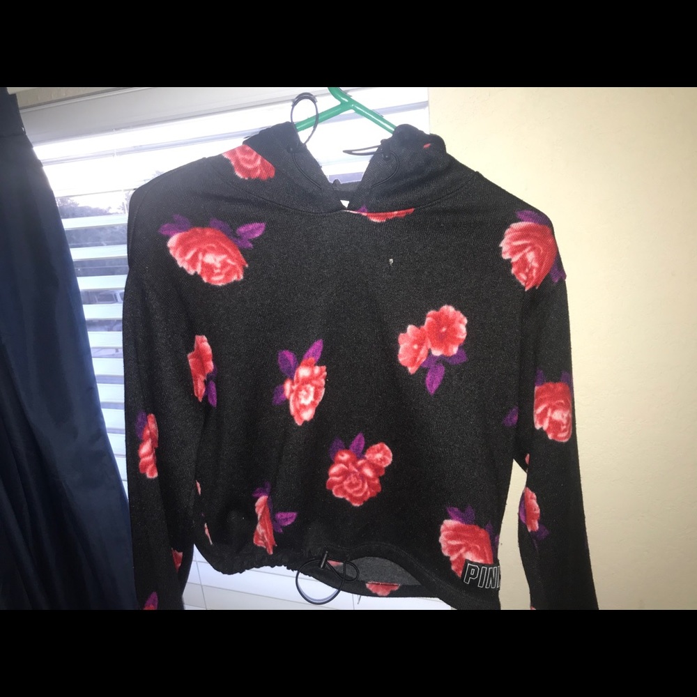 Red and pink rose sweater
